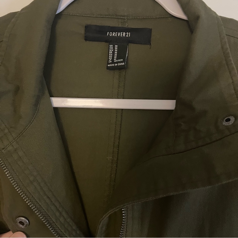 Army Green Utility Jacket - Picture 2 of 3